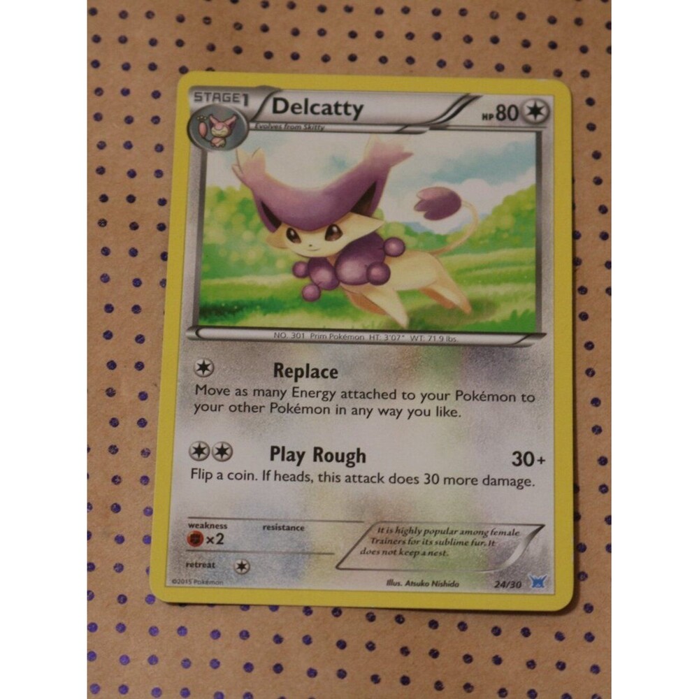 Delcatty 24/30 Pokemon Card (2015)